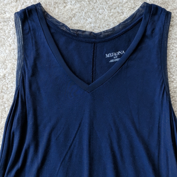 Merona Blue Blouse - Picture 2 of 3